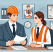 Here is the illustration for your blog post on the role of a construction accident lawyer. This visual highlights the professionalism and supportive nature of the legal assistance provided by an expert in both personal injury and workers' compensation law.